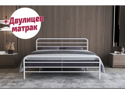 Метално легло Фано MILAS + матрак